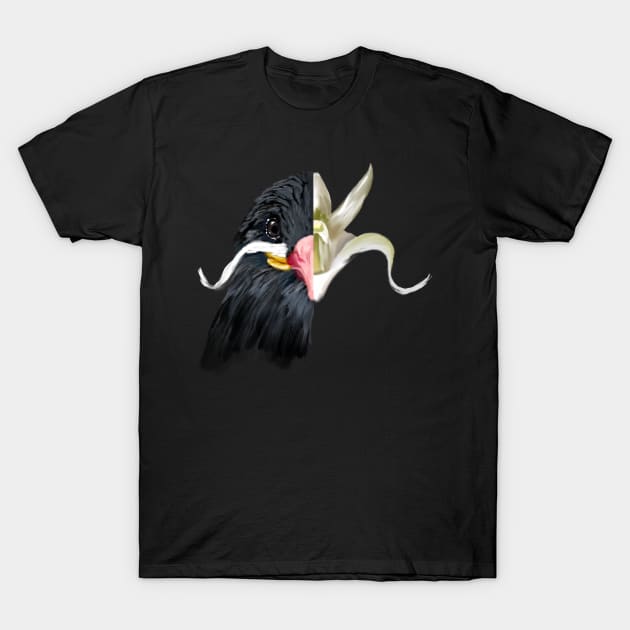 Inca Tern + Ghost Orchid T-Shirt by mkeeley